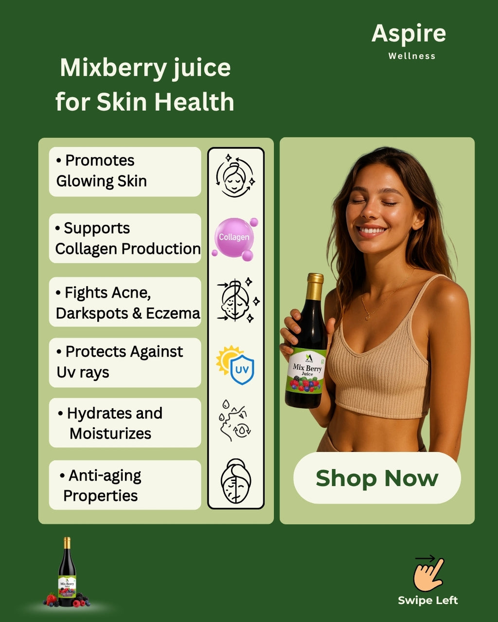 Mixberry Juice for Skin, Hair and Wellness