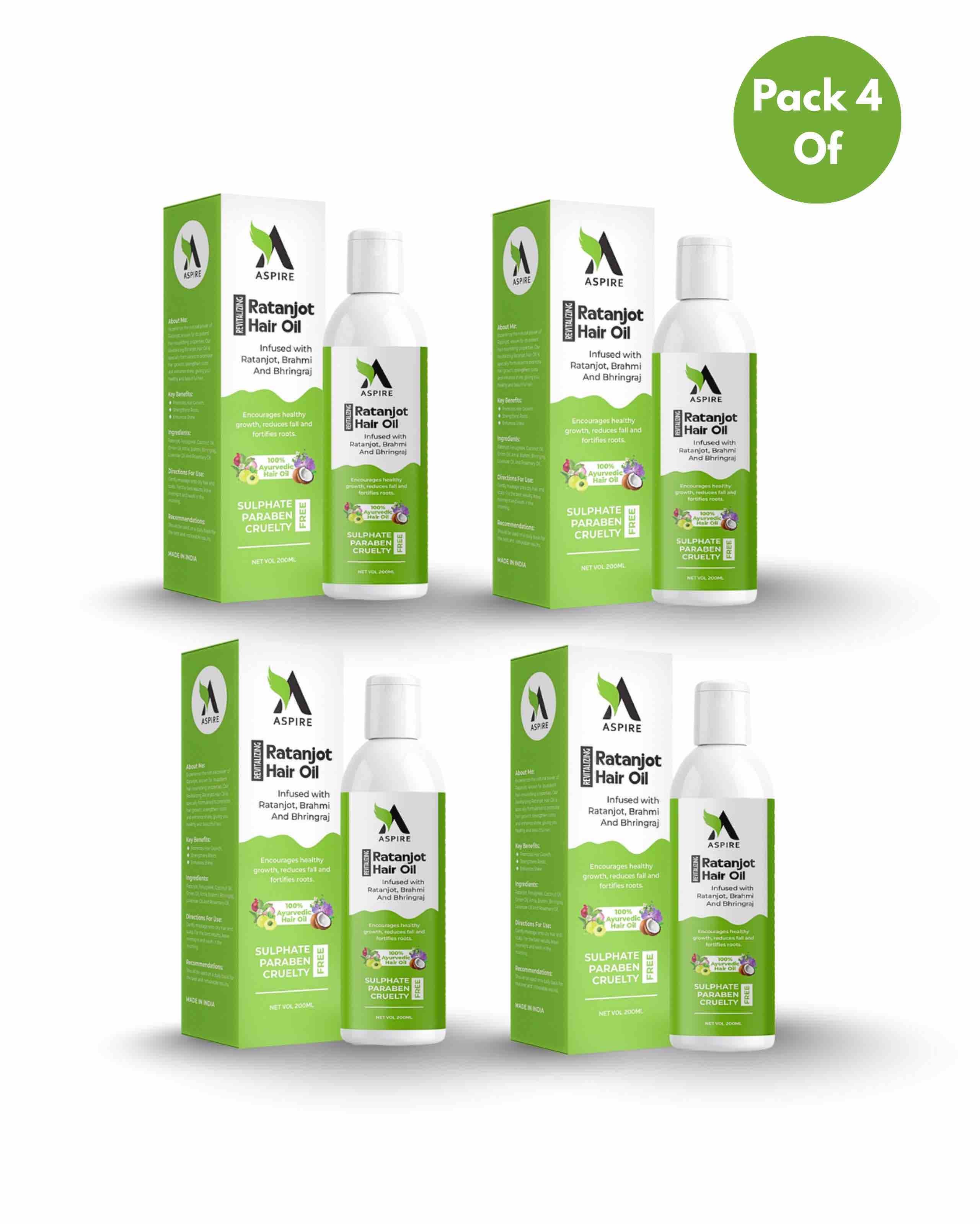 Aspire Wellness Hair Growth Oil (Pack Of 4)