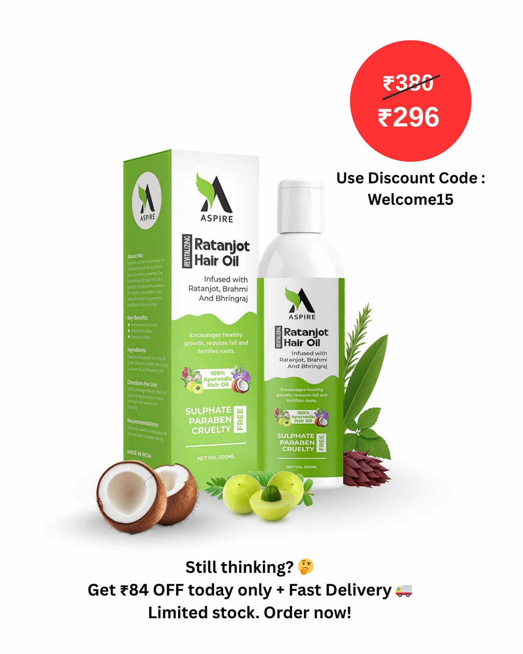 Aspire Wellness Hair Growth Oil 200ml