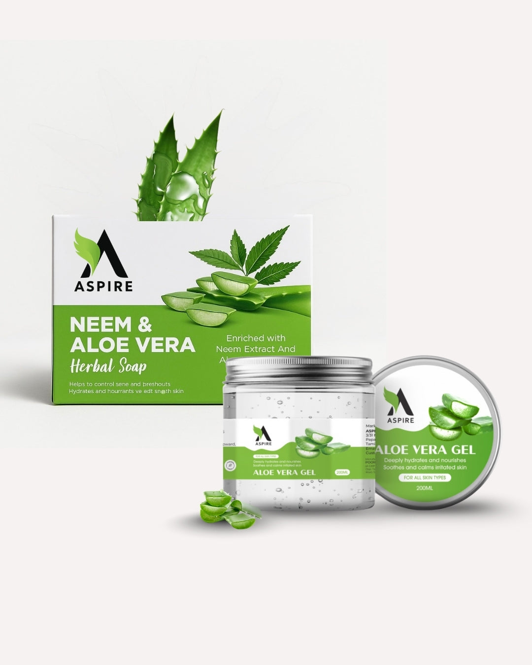 Aspire Neem Soap & Alovera Gel Combo